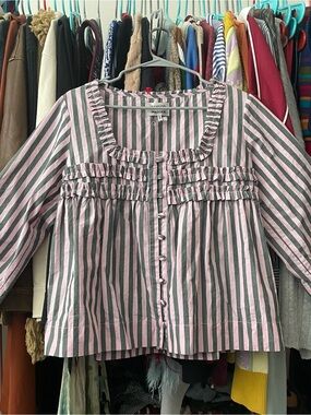 Damson Madder Layla Godet Blouse
